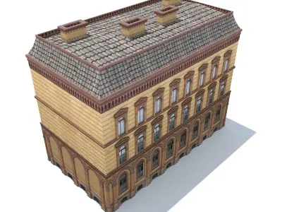 Apartment House 207 Low-poly 3D model