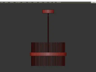 CHIMES PENDANT Low-poly 3D model