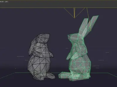 rabbit Low-poly 3D model