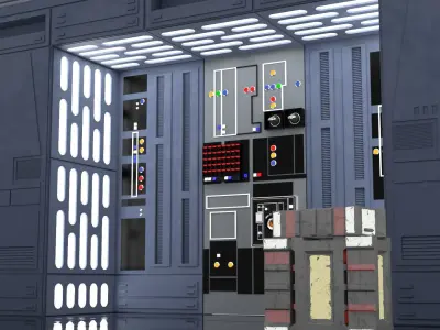 Set 1d - Death Star Alcove 1 1-18 scale Kenner Hasbro 3D print model