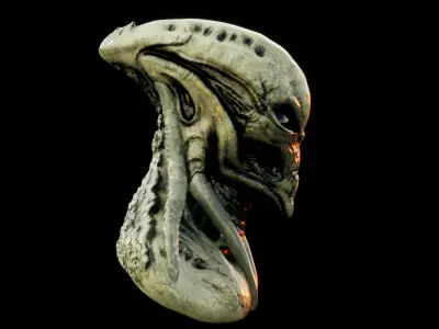 Alien 3D model 14