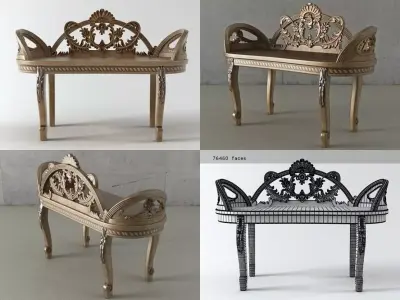 Biltmore Bench 3D model
