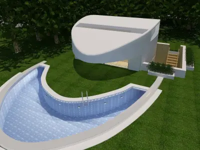Balint-house house with swimming pool 3D model