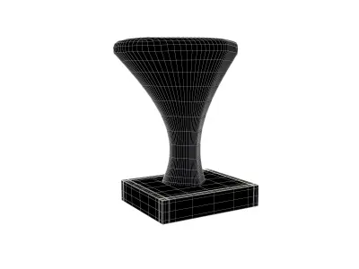 Rubber Heart Stamp v1 002 Low-poly 3D model