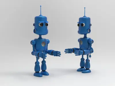 Cartoon Robot  3D model