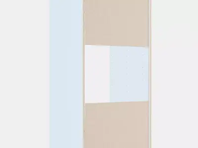 METOD High cabinet frame for fridge-oven Low-poly 3D model