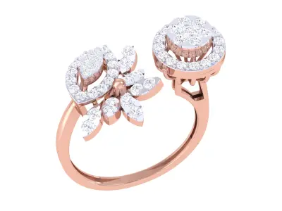  Women Ring MTL 3dm STL OBJ FBX Details 3D print model 102