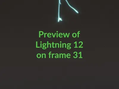 Animated Lightning v12 Low-poly 3D model