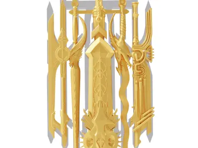 The seven secrets unite into one For 3D model Low-poly Low-poly 3D model