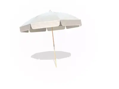 Beach Umbrella Low-poly 3D model
