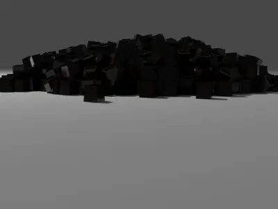 chocloates cubes 3D model