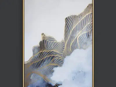 Abstract wall arts 3D model
