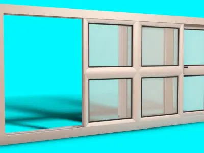 Aluminium Window 3D model