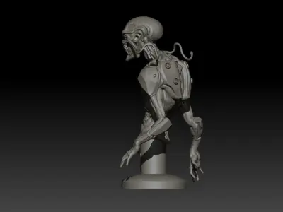 zorak alien bust 3D print model