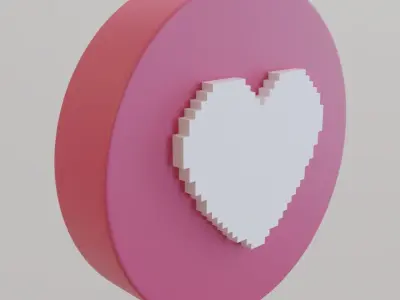 Heart Cartoon 3D model
