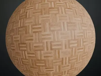 Modern Chevron Hardwood Flooring PBR Texture