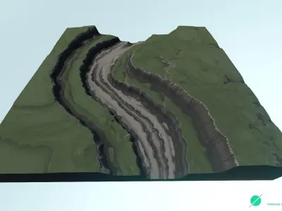 Plateau River 02 3D model