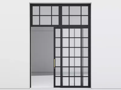 Aluminium door 315 3D model