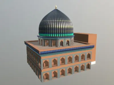 Samarkand Historical Building Low-poly 3D model