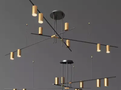 Tribes Chandelier Lightology 3D model