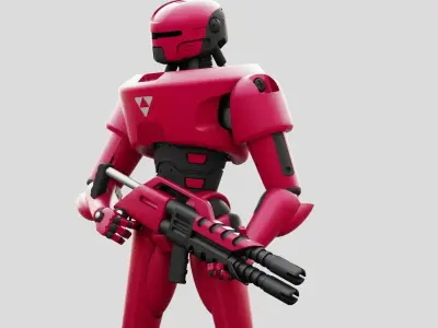 MARS COLONY TROOPER   RIGGED 3D model