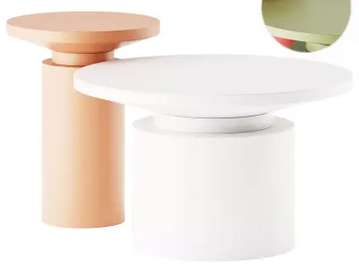 Home Republic Orson Coffee and Side Table 3D model
