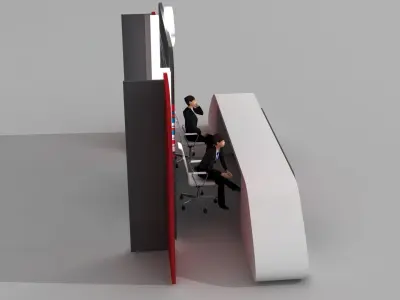 Meeting Registration Desk 003 3D model