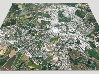 Cityscape Colchester United Kingdom 3D model