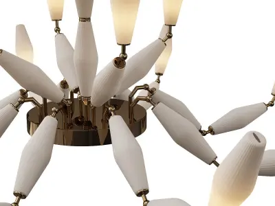 MOV VINTAGE CHANDELIER 12 LIGHTS Low-poly 3D model