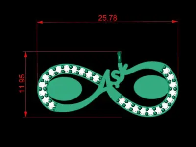 Pendant P214 3D Print Model 3D print model