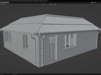  HO scale suburban house005 3D print model