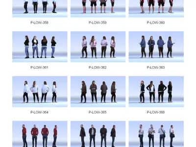  Dosch 3D - LoPoly People Vol 4 