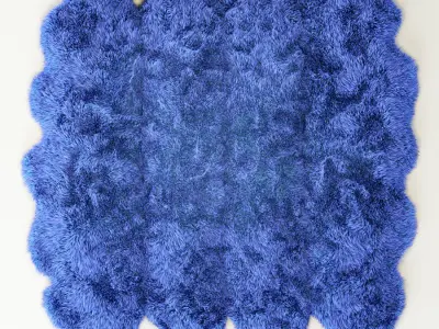 Skin of merino blue 3D model