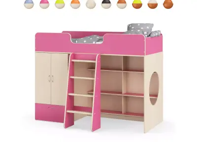 Legenda K03 and LP11 childrens modular bed 3D model