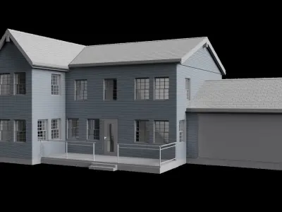 2-Story House 3D model purchase