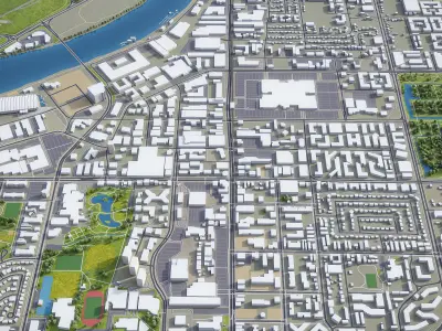 Richmond Low-poly 3D model