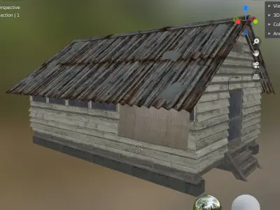 house building 20 Low-poly 3D model