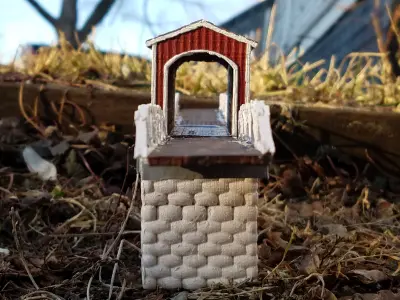 Wolf Covered Bridge 3D print model