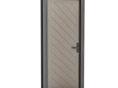 3D modern door design Low-poly 3D model