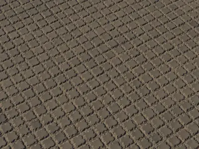 Waffle Stamped Mud Ground Texture
