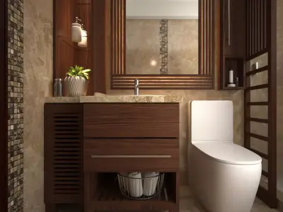 Master Bathroom 3D model