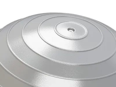 Yoga Ball gray 3D model