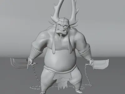 kung fu panda - kai 3d sculpture 3D model