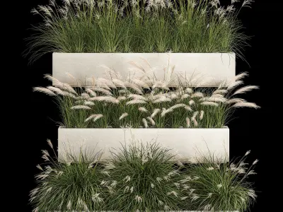Bushes For Landscape Design Of Outdoor Flowerpots 1132 3D model