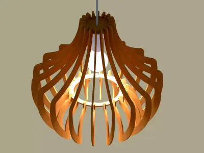 Chandelier lamp 3D model 3D model