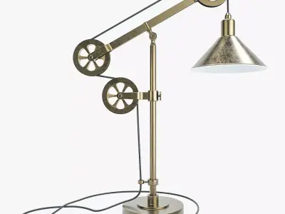 Industrial Desk lamp 3D model by alswart