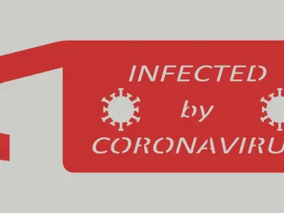 DOOR CLIP - CORONAVIRUS Free 3D model
