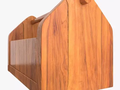 Wooden Tool Box 3D model