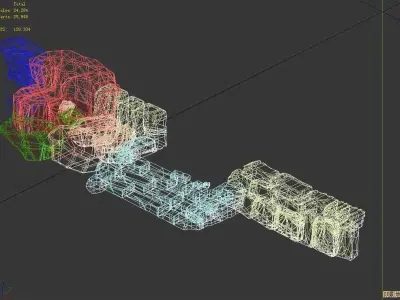 City - Stone Ladder 3D model