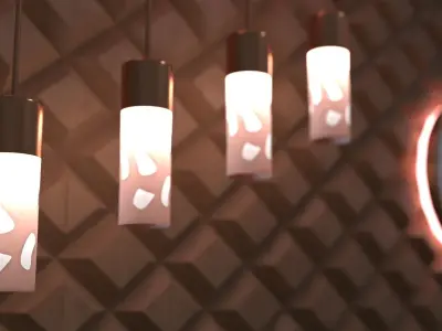 Hanging Light Free 3D model